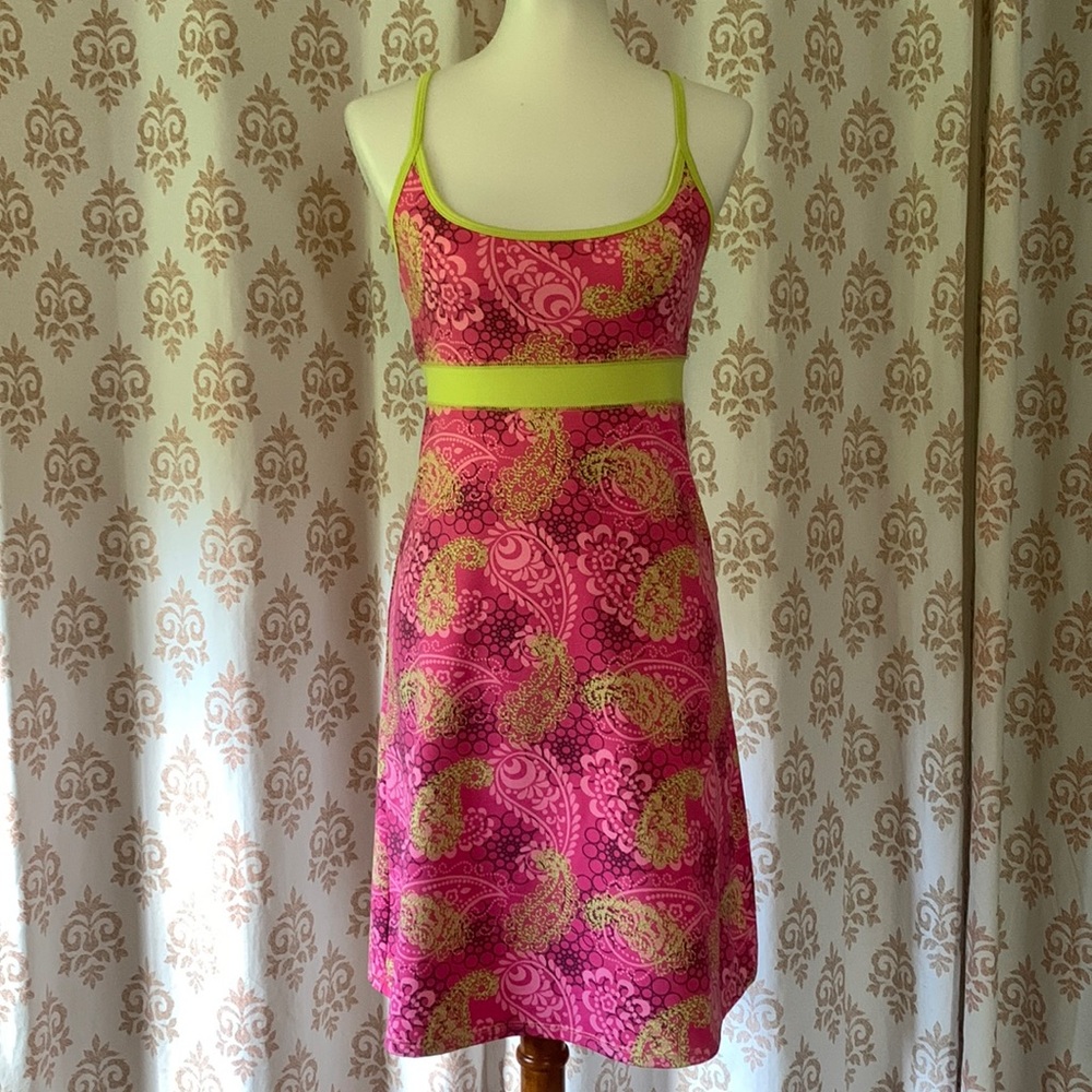 Lola paisley crisscross back summer dress S